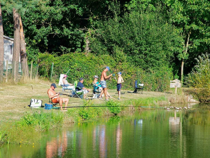 Vissen en chillen bij het meertje