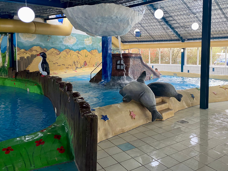 Eén van de kinderbaden bij de Zandstuve