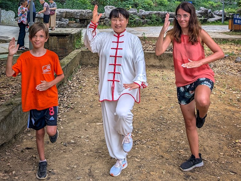 Lesje kung fu in Yangshuo