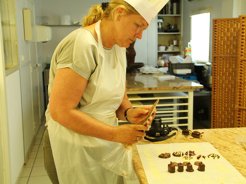 Sabine doet mee met de chocolade workshops bij Max Vauché