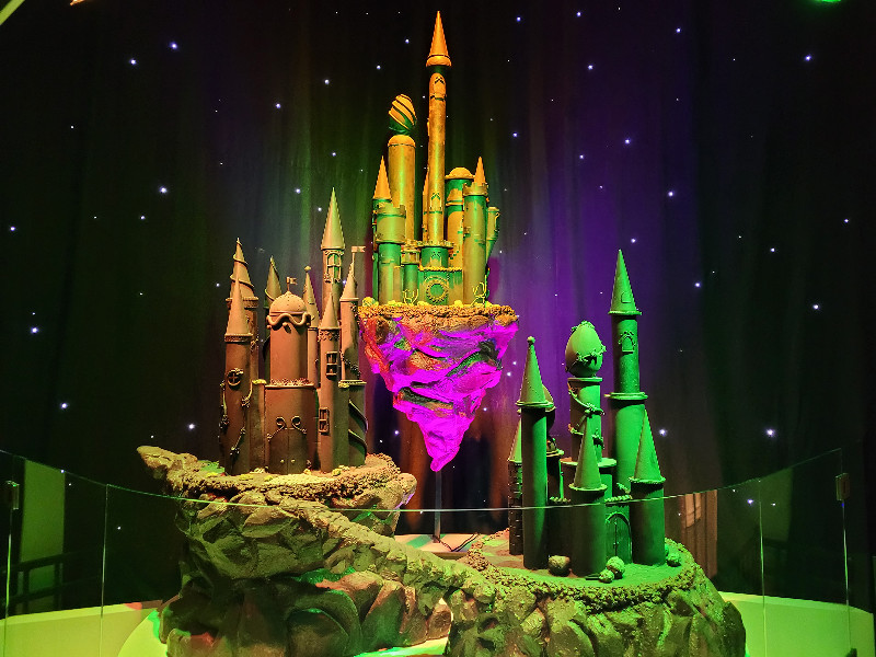 Een kasteel van chocolade bij Chocolate Nation