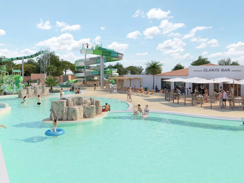 Dit wordt het niewe zwembad van Camping Le Domaine du Clarys