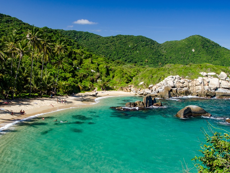Strand in Tayrona National Park in Colombia