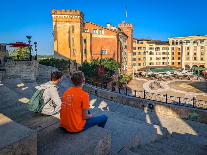 colosseo uitzicht op plein