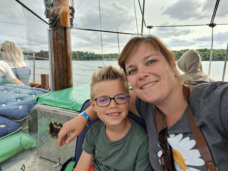 Genieten op de boot