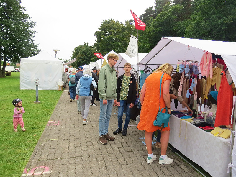 Markt in Juodkrantė op Curonian Spit