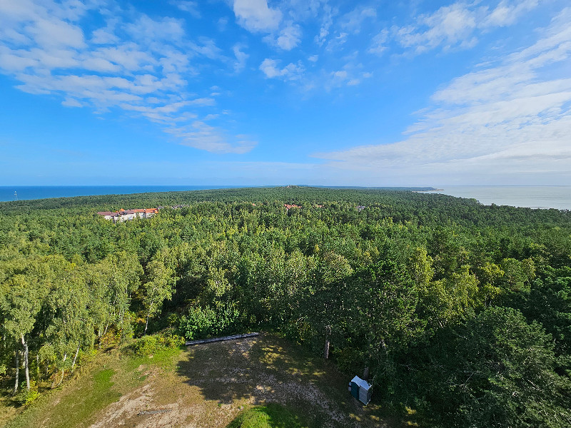 De Curonian Spit vanaf de vuurtoren gezien