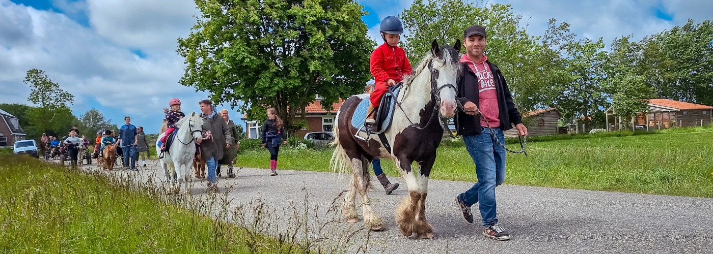 Bij de Friese camping de Bonte Fries kunnen kinderen dieren verzorgen, paardrijden en heerlijk spelen!