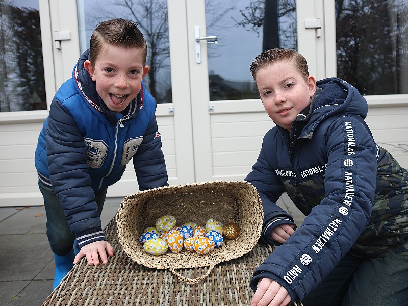 De Paashaas heeft ons gelukkig óók op ons vakantieadres gevonden!