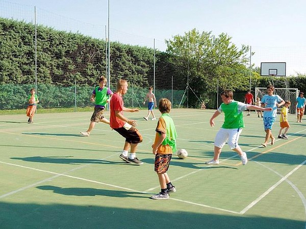 Voetballen bij Camping del Garda