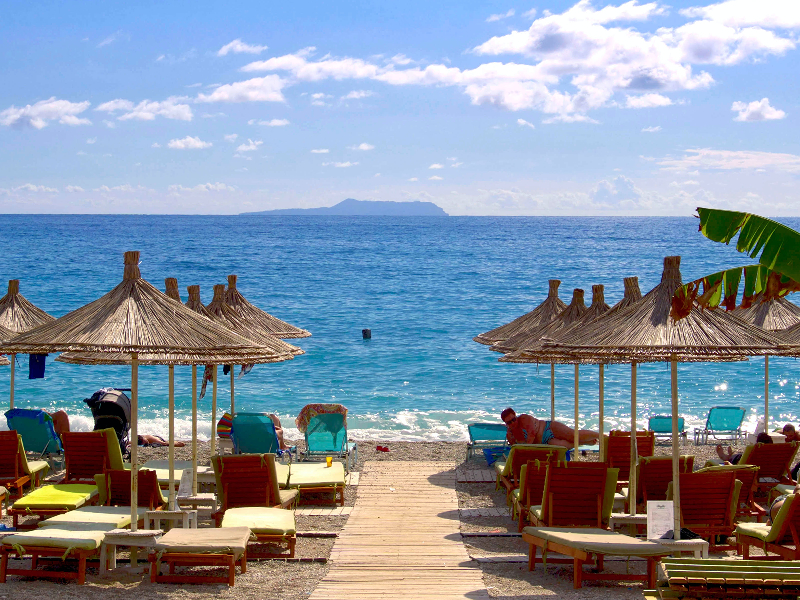 Dhermi Beach, een kindvriendelijk zandstrand in Albanië