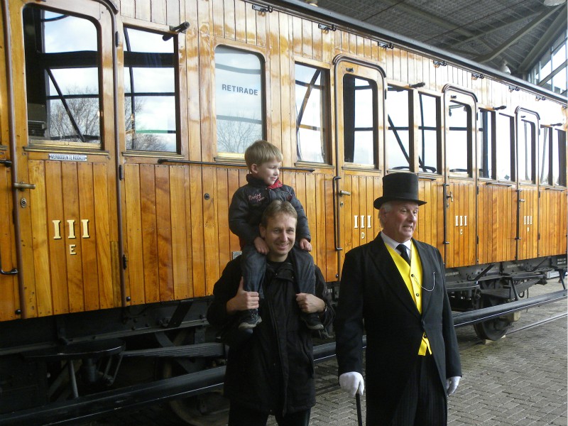 Bij de Thomas de Trein dag in het Spoorwegmuseum