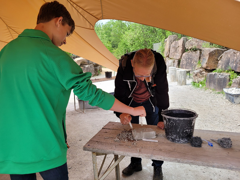 Archeoloogje spelen in het Dinopark