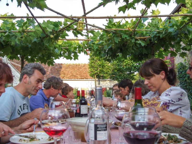 Samen dineren bij Domaine de la Porte Samen dineren bij Domaine de la Porte