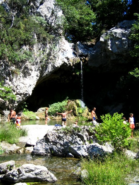 Drymona waterval op Evia