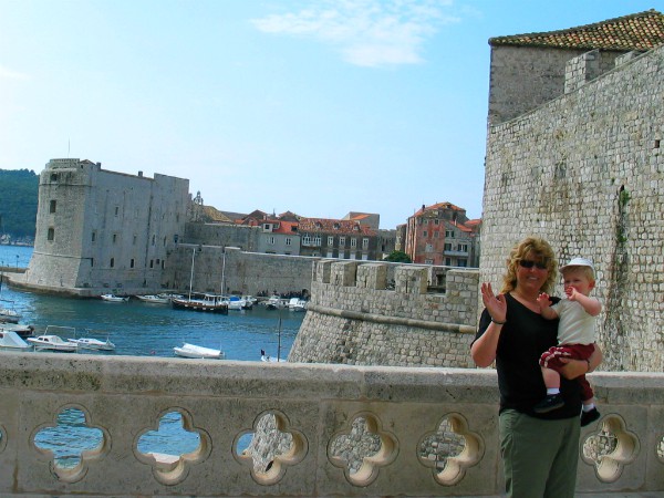 Kijk mam, wat is Dubrovnik een mooie stad!