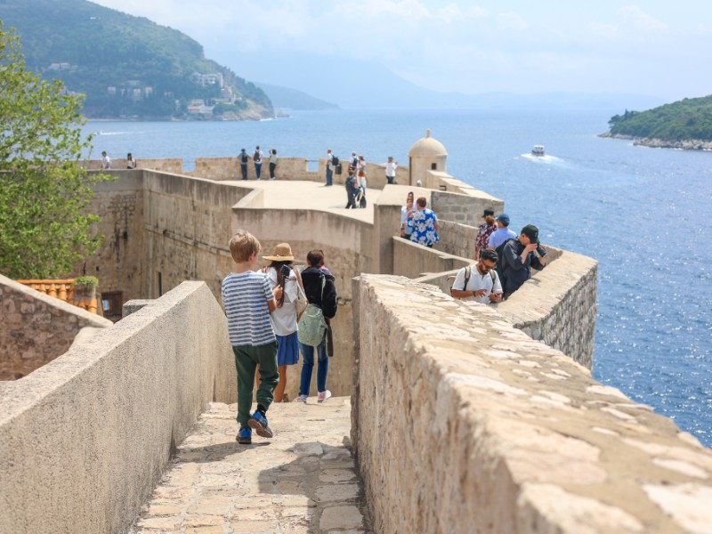 Wandelen over de stadsmuren van Dubrovnik