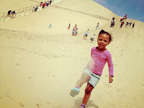 Spelen op de Dune du Pyla