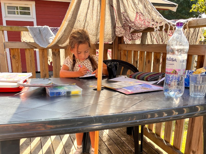 Lekker kleuren en ontspannen op camping Eksjo