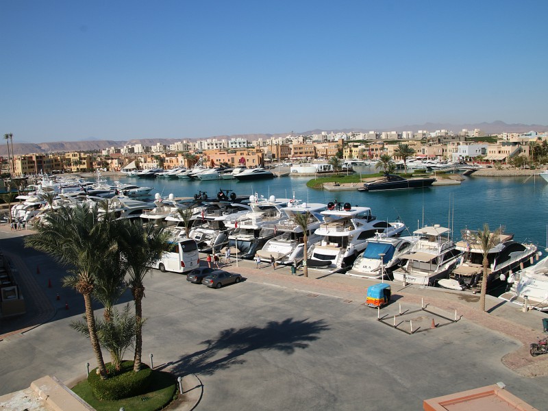 De haven van El Gouna
