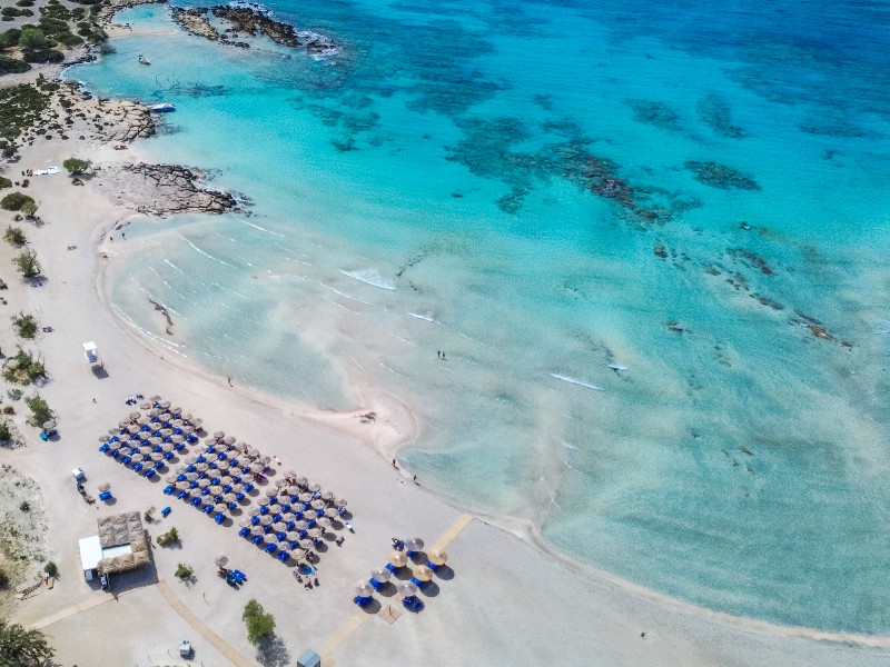 Een foto die Elisabeth maakte op Elafonissi Beach aan de zuidwestkust van Kreta
