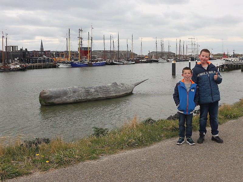 De fontein van Harlingen....helaas spoot hij niet!