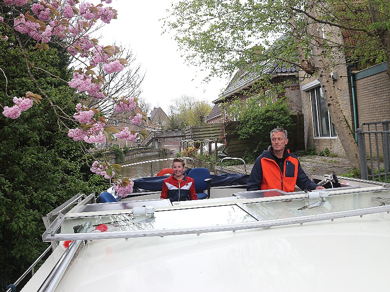 Vanuit Bolsward is het een mooie vaarroute naar Harlingen.