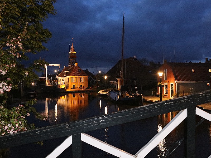 Het sluisje van Hindeloopen by night!