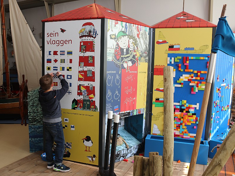 Het scheepsalfabet in het Kindermuseum