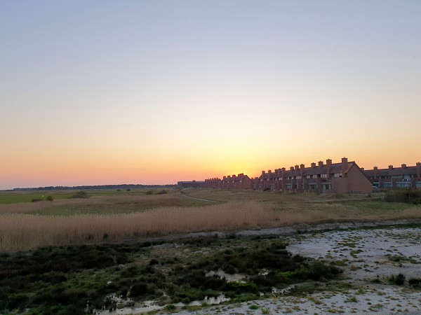 De zonsondergang bij Enjoy Resorts Rømø