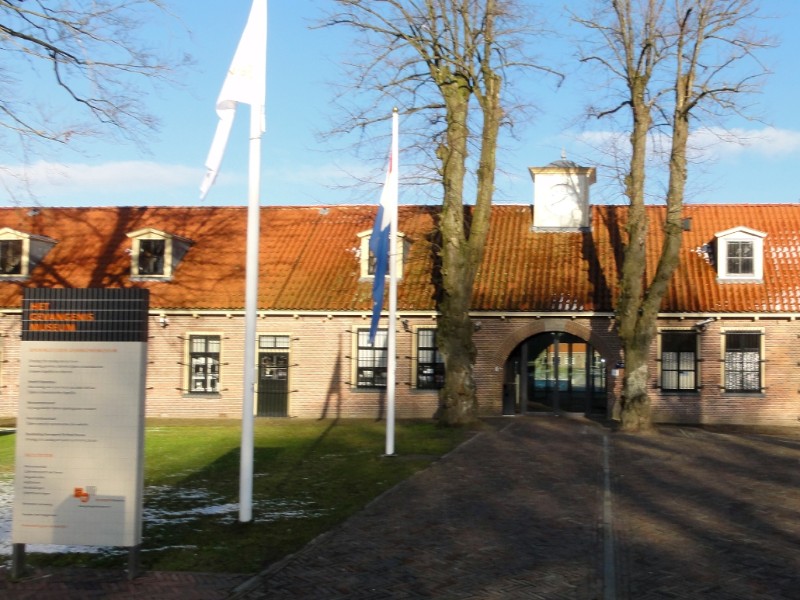De entree van het gevangenismuseum in Veenhuizen