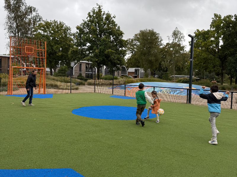 Lekker voetballen op het voetbalveld