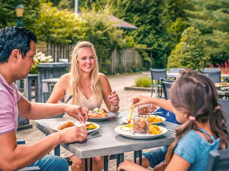 Eten bij het restaurant de Utrechtse Heuvelrug
