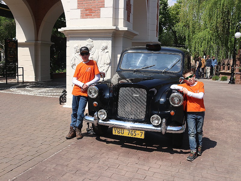 Een mooie Engelse taxi