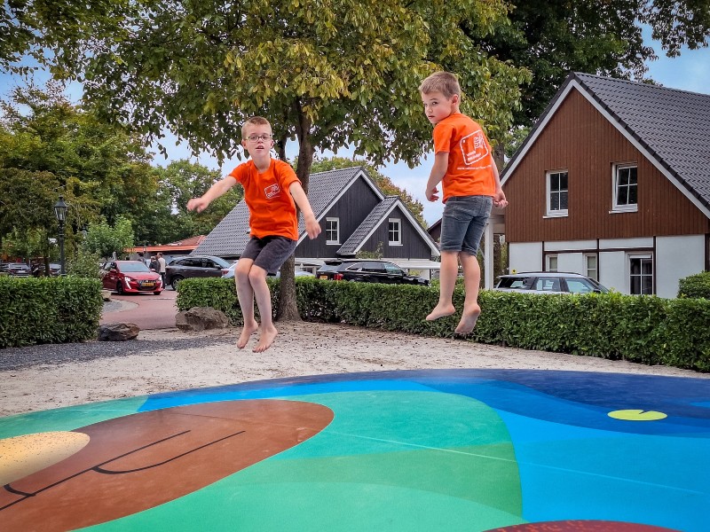 Lekker springen op het springkussen
