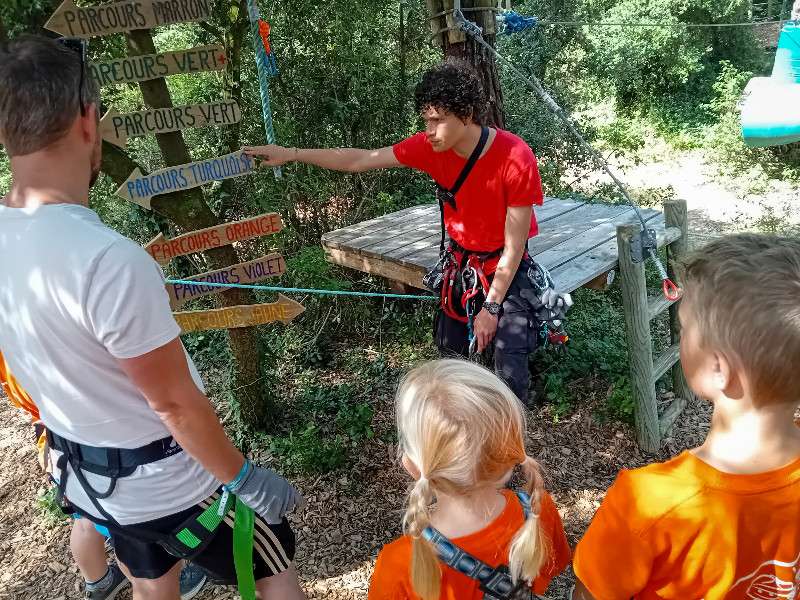 We krijgen uitleg hoe alles werkt bij Feeling Forest
