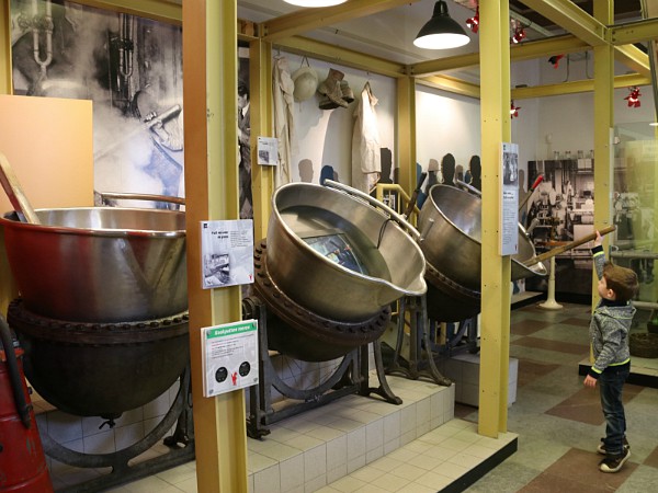 De oude jamfabriek in het Flipje- en Streekmuseum in Tiel.