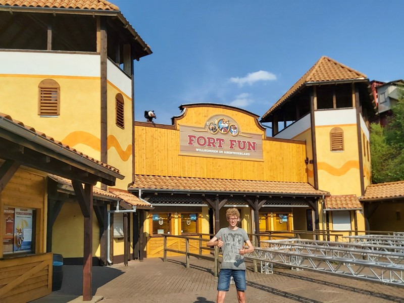 Zeb vond Fort Fun helemaal top!