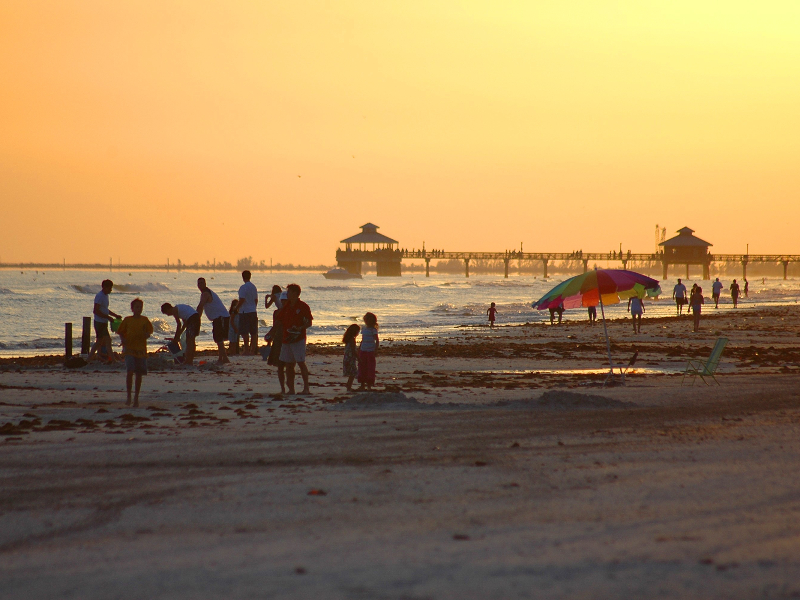 Fort Meyers Beach iin Florida