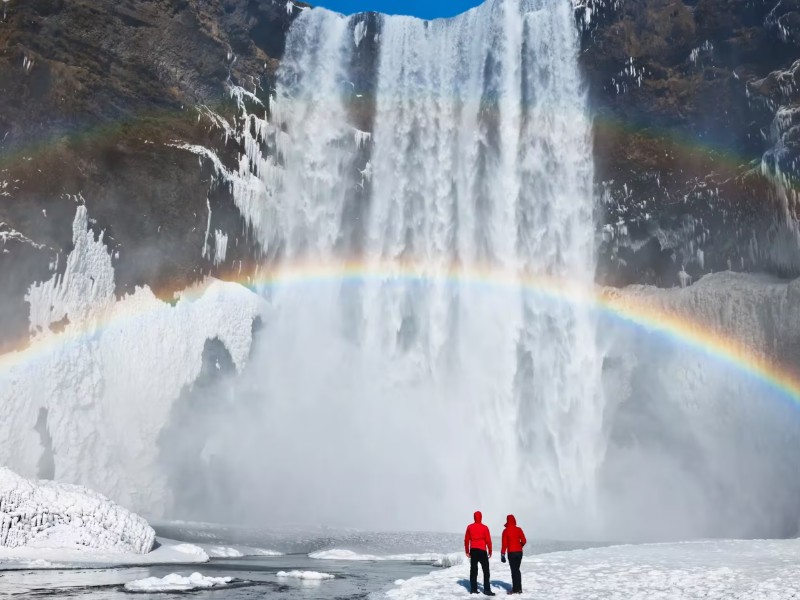ijsland waterval