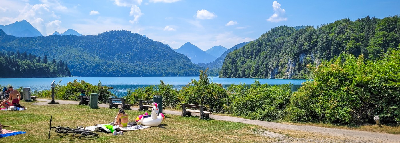 De Alpsee in Beieren, Füssen.