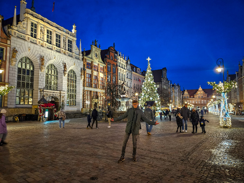 Zeb op de Lange Markt in Gdansk