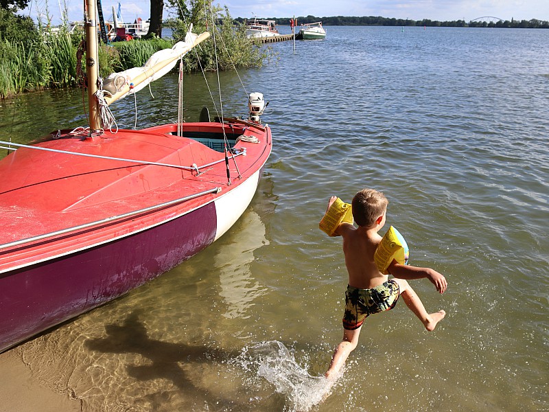 Lekker zwemmen bij de strandjes