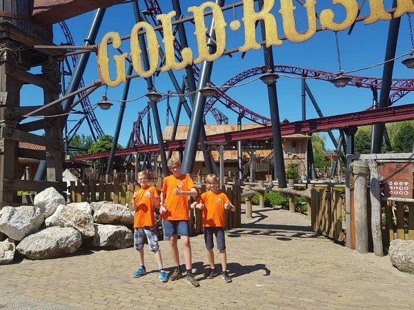 Gold Rush achtbaan is top!