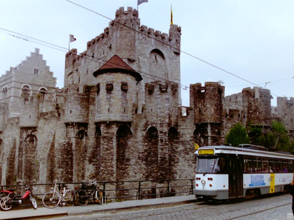 De burcht Gravensteen in Gent