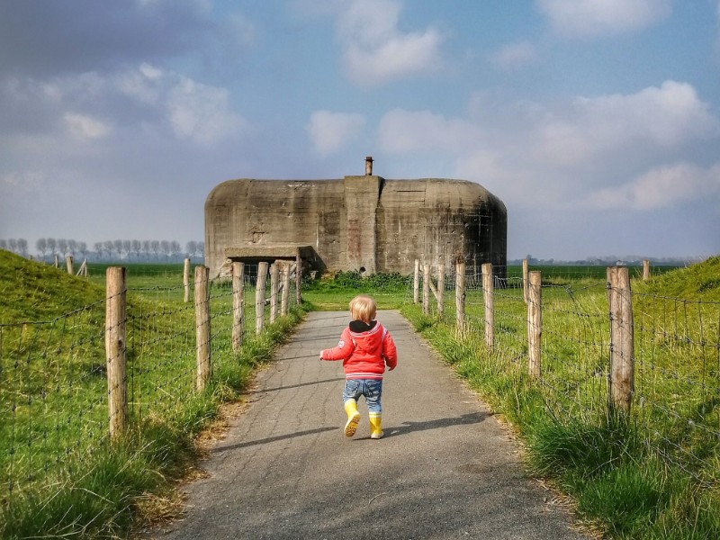 Bunkers bij Groede podium in Groede Zeeuws Vlaanderen
