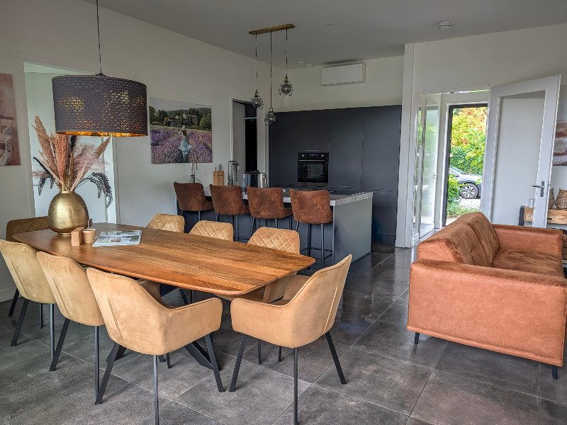 Interieur van één van de villa's bij Harderwold