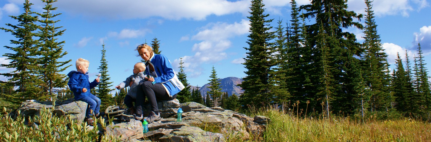 Amanda met haar gezin in Canada