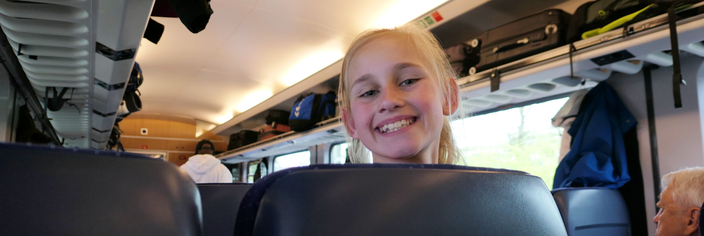 Meisje in de trein