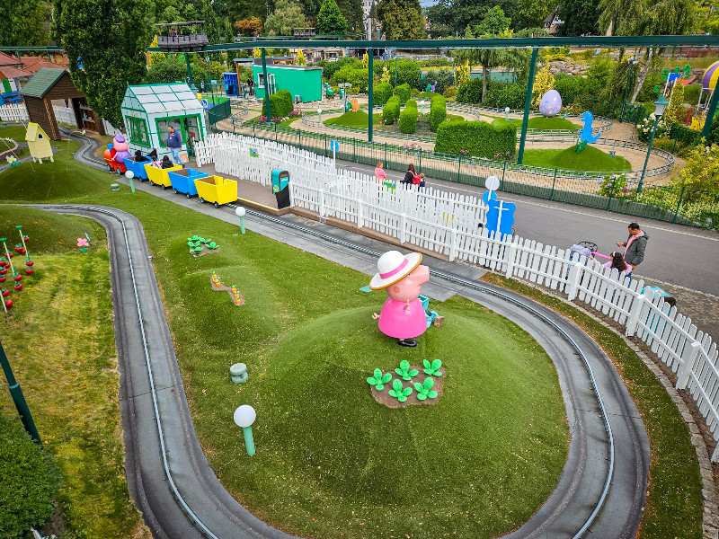 Heide-Park treintje in Peppa Pig Land